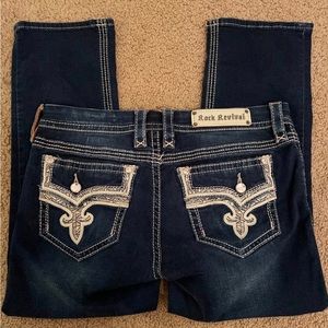 Rock revival Betty sz 31 stretch cropped 34x25 capris